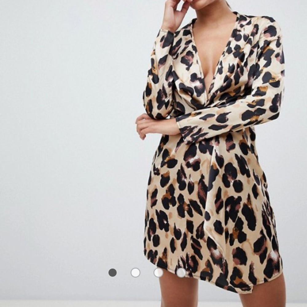 ASOS petite Leopard print dress